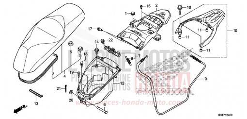 SEAT/LUGGAGE BOX SH150D de 2013